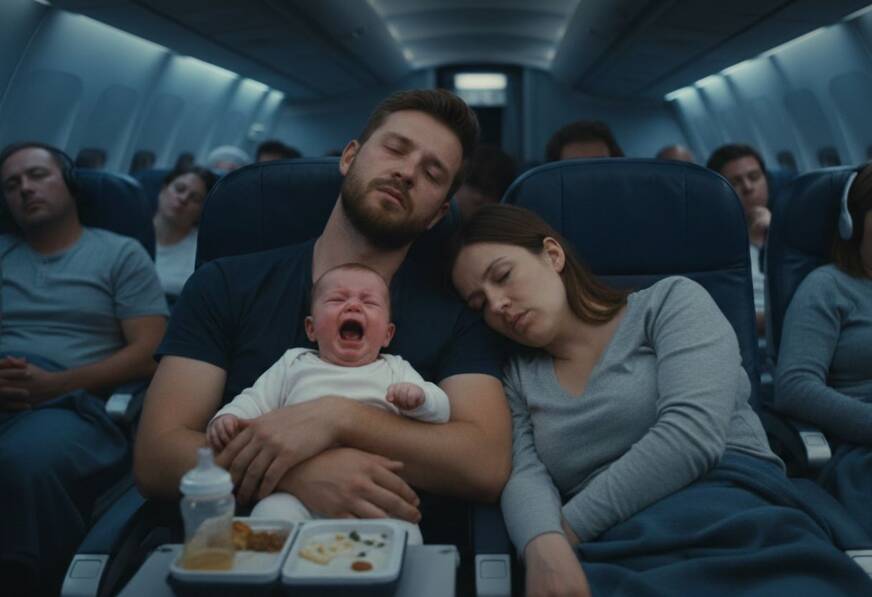 Baby schläft im Urlaub schlecht